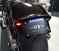 Bikecraft Fender Eliminator With Integrated Stop Tail Lights To Suit A 2018 Harley Harley Davidson Motorcycles Harley Davidson Crafts Classic Harley Davidson