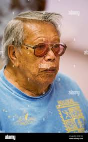 Henry Nalaielua, a Kalaupapa patient, author, painter, and musician, speaks  in Kalaupapa, Hawaii in this Aug. 12, 2008 photo. The two dozen patients  still living at Kalaupapa are eager to celebrate the