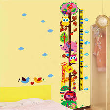 Animal Height Chart Wall Stickers