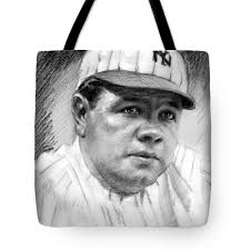 Babe Ruth Greeting Card by Viola El