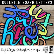 Kg eliza schuyler script fontttf | 24 kb. Bulletin Board Letters Kg Eliza Schuyler Script By Kimberly Geswein Fonts