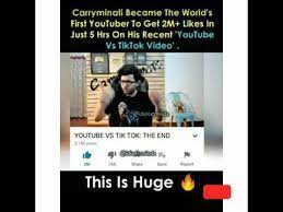 Youtube vs tiktok / memes ? Tiktok Vs Youtube Carryminati Memes Youtube
