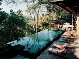 Como Shambhala Estate Bali Deckchairs And Infinity Pool With Views Amazing Swimming Pools Hotel Swimming Pool Como Shambhala