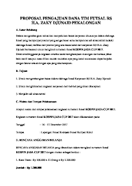 Berikut ini adalah link download dokumen contoh proposal turnamen futsal dalam bentuk word yang bisa kalian jadikan referensi saat ingin membuat proposal olahraga. Proposal Pengajuan Dana Tim Futsal 9n0krpvr154v