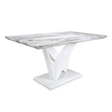 Shop birch lane for farmhouse & traditional rectangular dining tables, in the comfort of your home. Serena Grey White Marble 1 5m Rectangular Dining Table F D Brands