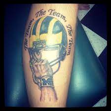 True Devotion To Michigan Football Michigan Football Football Tattoo Michigan Tattoos