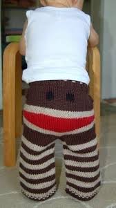 Sock Monkey Pants Croche Infantil Moda Para Criancas Trico E Croche