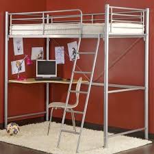 Le lit mezzanine avec bureau alexis 3 en 1 est accessoirisé d'un fauteuil qui se déplie en lit d'appoint 1 personne. Lit Mezzanine En Metal Laque Avec Tablette Bureau Bourges