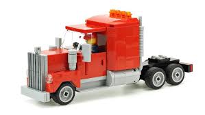 Simple lego military style pickup truck instructions. Lego Old Semi Truck Moc Building Instructions Youtube
