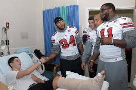 PHOTOS: Seawolves Visit Patients at Stony Brook Children's