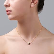 Capri Dreaming® Cora Double Diamond Evil Eye Necklace