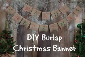 You don't need any special tools, there is no painting or sewing! Diy Burlap Christmas Banner