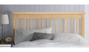 Contemporary style, beautiful solid oak bed. Buy Argos Home Aubrey Double Headboard Oak Stain Headboards Argos
