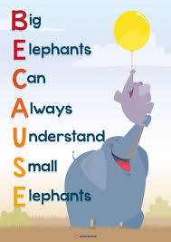 Because Mnemonic Poster K 3 Teacher Resources Teacher Resources Mnemonics Mnemonic Devices