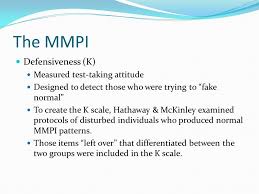 Mmpi K Scale Or Low Score Fake Bad Self Criticism Emotions Northridge Phd