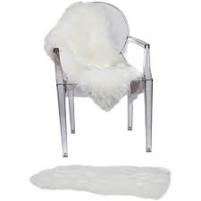 So the faux sheepskin fur seat cushion brings softest for everyone. Amazon Com Ruglush Super Soft Sheepskin Chair Cover Seat Cushion Pad Excellent Quality Faux Fur Rug Modern Stylish Design Used As An Area Rug Or Across Your Armchair Back Lining