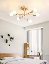Maybe you would like to learn more about one of these? Dellemade Modern Sputnik Chandelier 6 Light Ceiling Light For Bedroom Dining Room Kitchen Office Gold Amazon Com