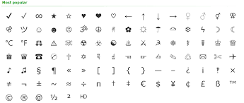 Unicode has a tonne of cool letters and special symbols that you can copy and paste, and most of the fancy letters are supported in most browsers and operating systems. Symbols Characters Easy Copy Paste