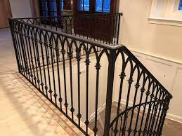 Iron x handrail picket #1 works well on 1 or 2 stair risers. Gallery Of Wrought Iron Interior Railings Wrought Iron Railings Custom Metal Work Creative Forge