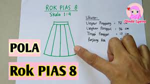 Lihat ide lainnya tentang pola rok, pakaian wanita, pembuatan pola. Pola Kecil Rok Pias 8 Youtube