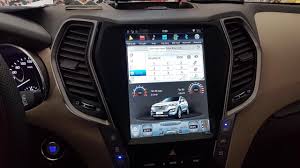 10 4 Tesla Style Vertical Screen Android Navigation Radio For Hyundai Santa Fe Ix45 Hyundai Santa Fe Hyundai Santa Fe Sport Santa Fe Sport