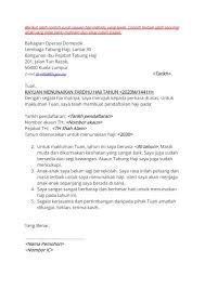 Contoh kepala surat permohonan rayuan haji. Contoh Surat Rayuan Haji Individu