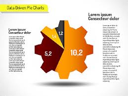 creative pie charts data driven for presentations in