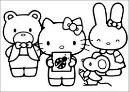 Keep a cat and pumpkin company on a magical night. Hello Kitty And Friends 2 Coloring Page