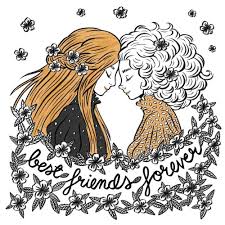 Black And White Best Friends Drawings Uusikuu On Instagram Best Friends Forever Inktober Witch Drawing Bff Illustration Best Witch Friends B Drawings Of Friends Drawings Best Friends Forever