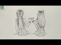 Kawaii drawings bff dessin fille dibujos drawing tekeningen. How To Draw Best Friends Bff Easy Step By Step Youtube Bff Drawings Drawings Of Friends Cute Best Friend Drawings