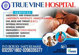 True Vine Hospital Kumasi Ghana Contact Phone Address