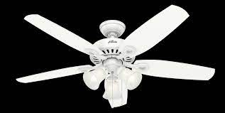 Includes pull chain, frosted glass shades, and downrod. Hunter 52 Builder Snow White Ceiling Fan With Light Kit And Pull Chain Walmart Com Walmart Com