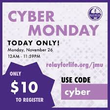 Yarbrough 7093 colonial oaks dr waterford, mi 48327 note: Cyber Monday Sale Today Only Get 5 Relay For Life Of Jmu Facebook