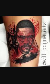 Malcolm X Tattoo African Tattoo Men Tattoos Arm Sleeve Dark Skin Tattoo