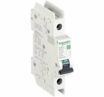SCHNEIDER ELECTRIC IEC Miniature Circuit Breaker: 0.5 A Amps, 60V DC, 14kA  at 120/240V AC, C60BP