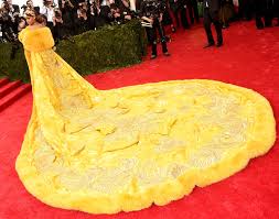 Rihanna at the met gala. The Story Behind Rihanna S Red Carpet Winning Met Gala Dress Vanity Fair