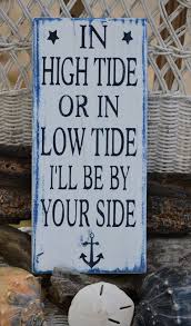 Hand Painted Wood Sign Nautical Anchor Beach Decor By