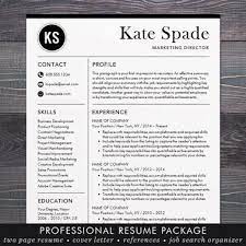 Kate Spade Resume Design Professional Resume Design Resume Template Professional