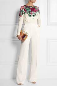 Elie Saab Floral Print Stretch Crepe Jumpsuit Spring 14 Fashion Fashion Outfits Outfits