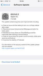 Ios 15 is almost here, but apple still has some serious work to get done before it's ready for a full release. Apple Releases Ios 9 0 2 To Fix Issues With Cellular Data Toggles Imessage Activation Podcast App Stability And More