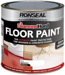 Ronseal Diamond Hard White Floor Paint 750ml Painted Floors Black Floor Paint Best Wood Flooring