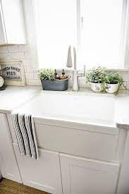 Farmhouse kitchen counter decor ideas. 10 Ways To Style Your Kitchen Counter Like A Pro Decoholic Kitchen Sink Decor Kitchen Counter Decor Farmhouse Sink