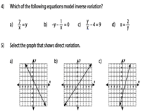 Direct Variation And Inverse Variation Worksheets