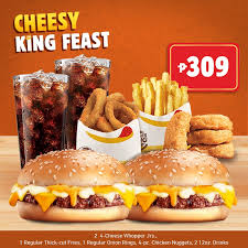 Burger king is now the second largest fast food hamburger chain worldwide. Manila Shopper Burger King Feast Like A King Bundle Promo