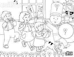 You can use our amazing online tool to color and edit the following parade coloring pages. Celebrate With Your Little One And This Caillou Parade Coloring Page Http Bit Ly 1bpjuds Caillou Coloring Pages Printable Coloring Pages