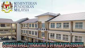 Senarai Kolej Tingkatan 6 Di Malaysia Terkini