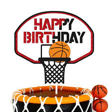 There are some really elegant ones that can be fit for a wedding, or fun, whimsical ones that can be put together in a snap. Buy Basketball Cake Topper Happy Birthday Sign Cake Decorations For Basketball Ball Player Scene Sport Net Court Themed Man Women Boy Girl Birthday Party Supplies Double Sided Online In Indonesia B08hvp39g8