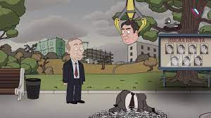 Nawalny auf intensivstation tun alles, um sein leben zu retten. Cartoon Putin Beheads Enemies Politico