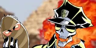 He also fought scorpion in an episode of one minute melee. Inferno Cop Immune To Bullets