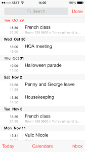 How To Access The List View In Ios 7 Calendar App Ios Calendar Calendar App Ios 7